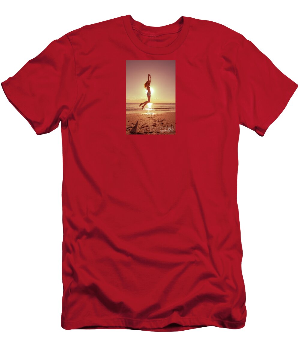 Athletic T-Shirt featuring the photograph 3065 Elisa Naples Beach Florida by Amyn Nasser