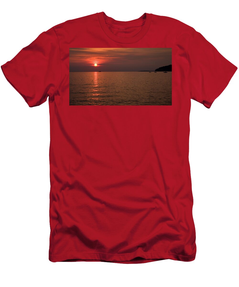Sea T-Shirt featuring the photograph Verudela Beach, Pula, Croatia #7 by Ian Middleton