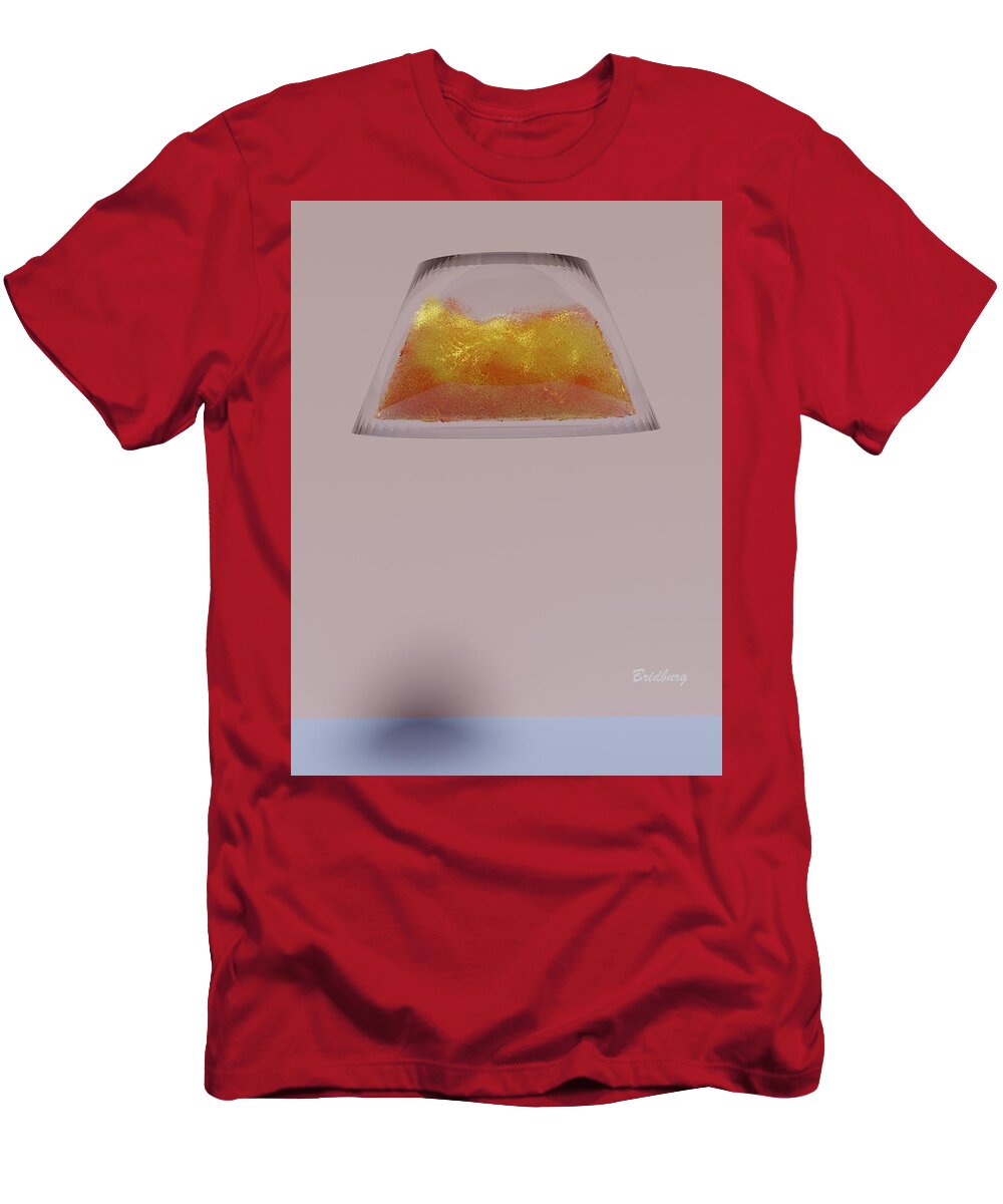 Lamp Shade T-Shirt featuring the digital art 801 Lamp Shade Waves 2 by David Bridburg