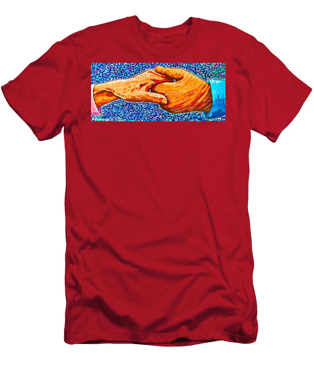 Love T-Shirt featuring the painting A Lifelong Love by Jim Harris