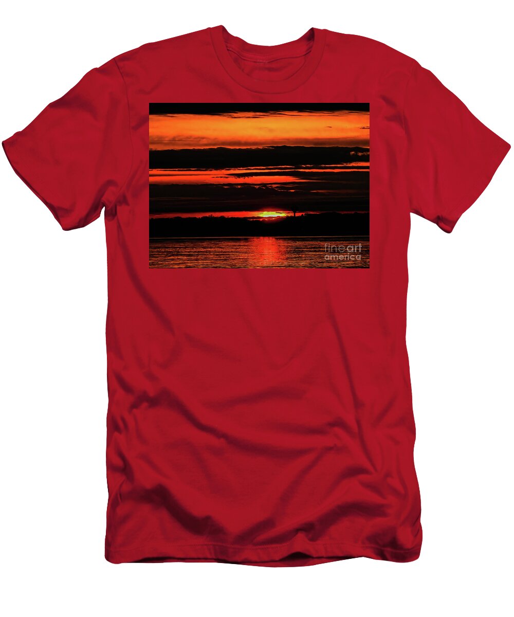 Digital Photography T-Shirt featuring the photograph All A Glow by Eunice Miller