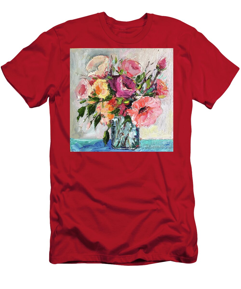  T-Shirt featuring the painting April Blooms by Jennifer Beaudet