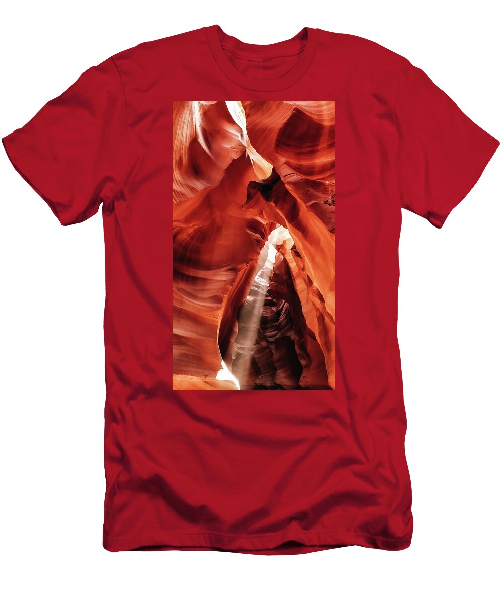 Usa T-Shirt featuring the photograph Arizona Antelope Canyon by William Kennedy