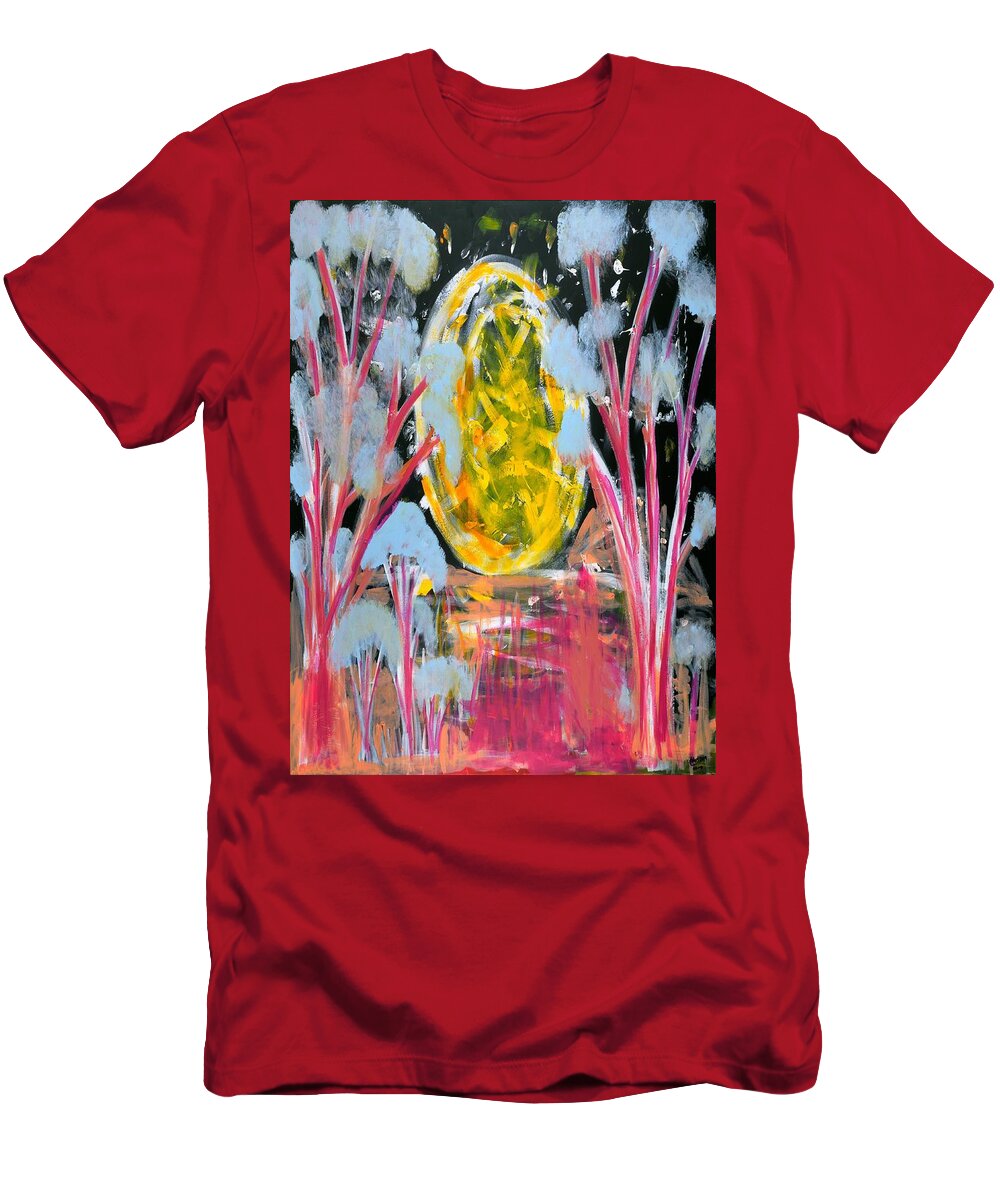 Australian Art T-Shirt featuring the painting Australian outback by Peter Johnstone
