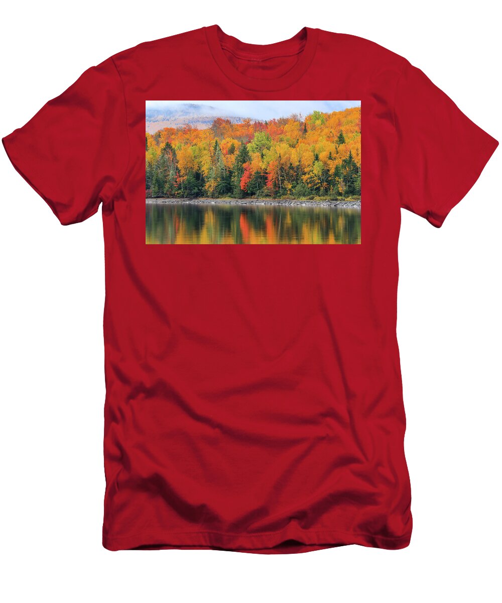 Kokadjo Maine T-Shirt featuring the photograph Autumn Reflections In Kokadjo by Dan Sproul
