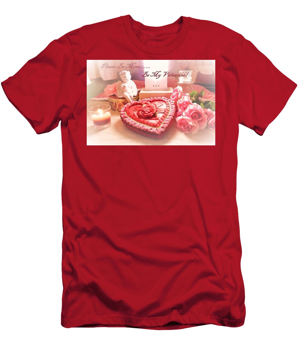 Still Life T-Shirt featuring the photograph Be My Valentine by Denise F Fulmer
