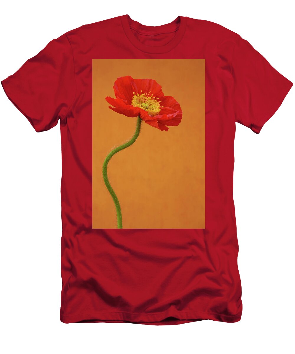 Poppy T-Shirt featuring the photograph Beautiful and Vibrant Poppy by Tina Horne