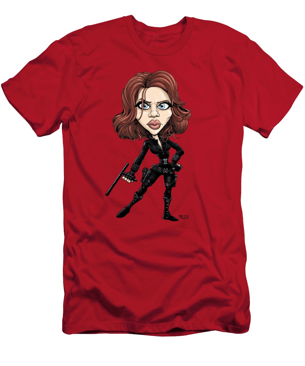 Mikescottdraws T-Shirt featuring the photograph Black Widow by Mike Scott
