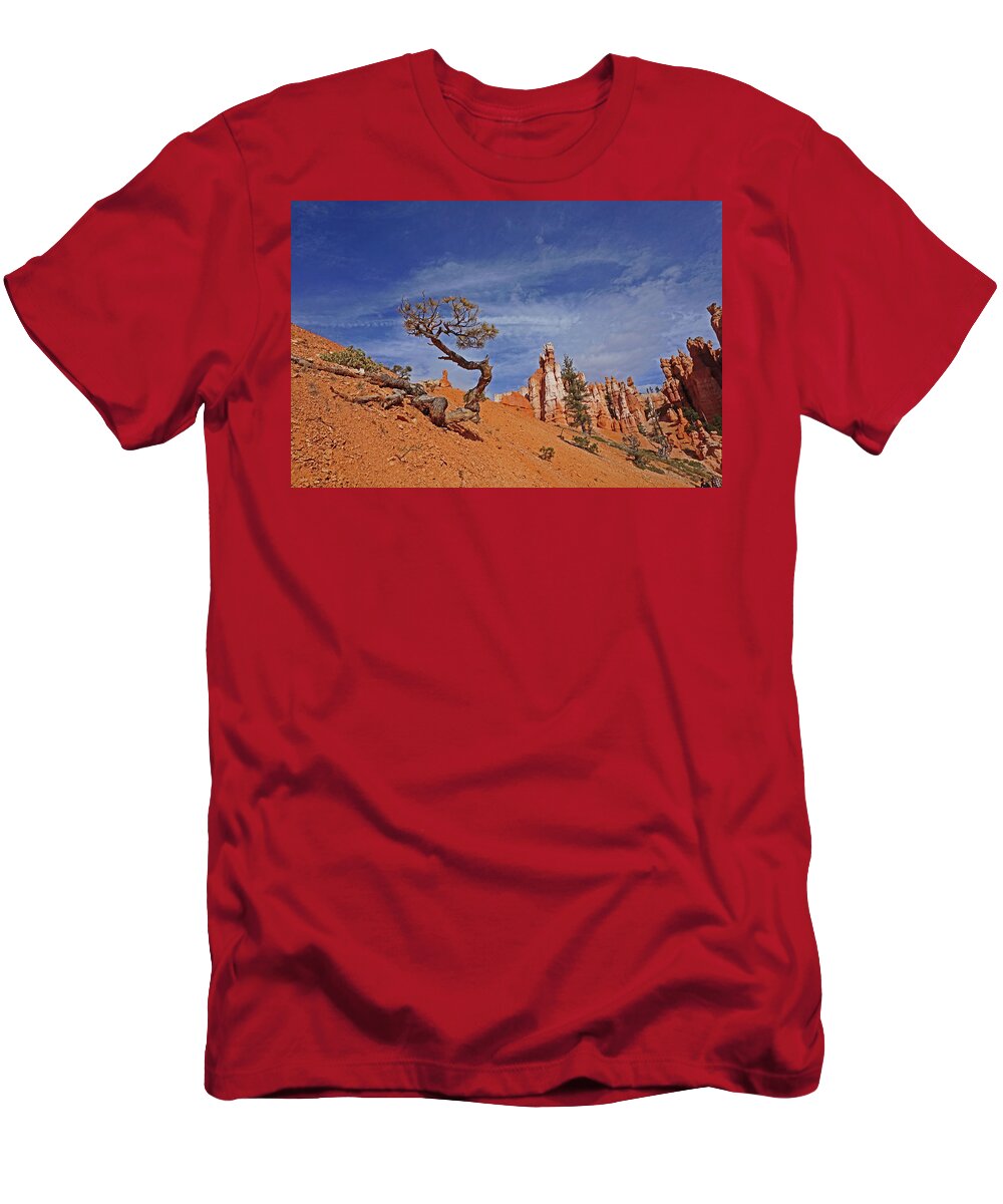 Bryce Canyon National Park T-Shirt featuring the photograph Bryce Canyon National Park - Shaped by the Wind by Yvonne Jasinski