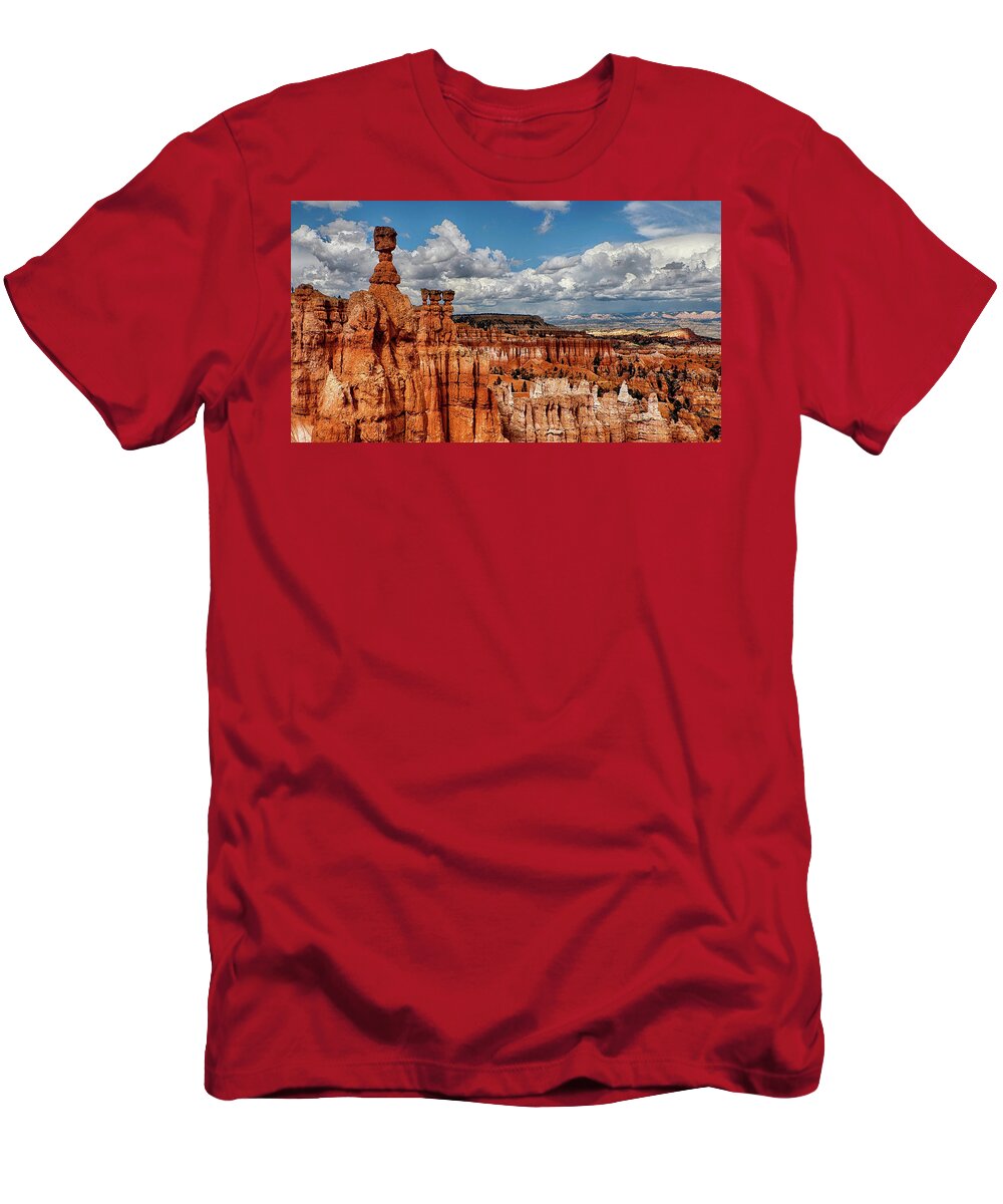 Bryce T-Shirt featuring the photograph Bryce Canyon on a Beautiful Day by David Soldano