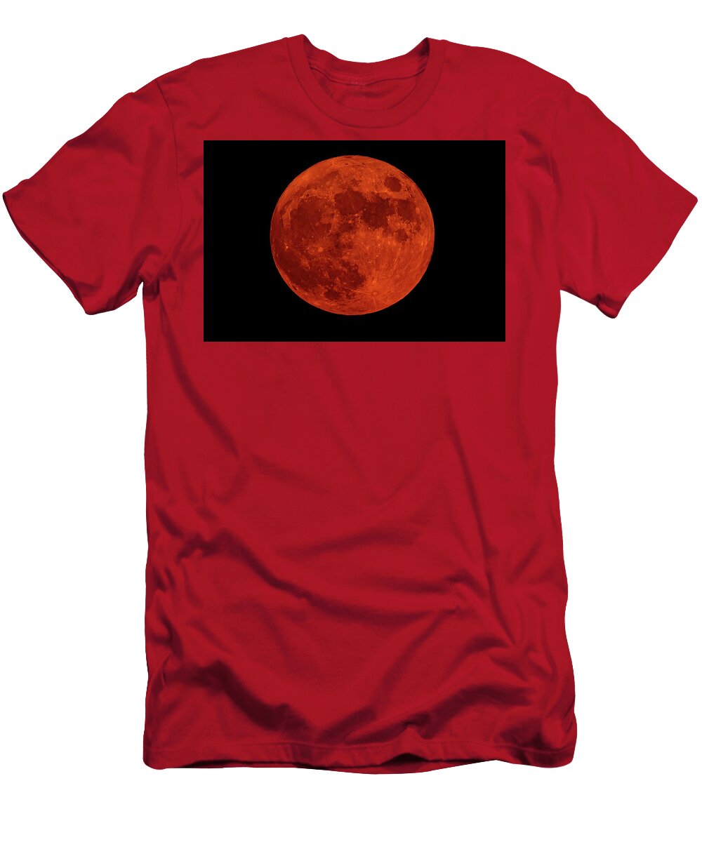 Buck Moon T-Shirt featuring the photograph Buck Moon Rising by Jack Peterson
