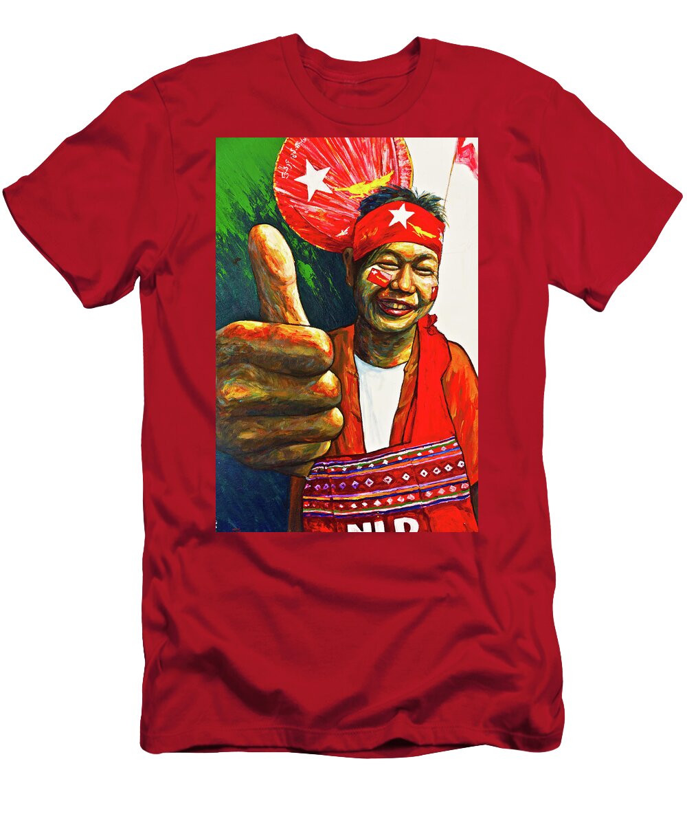 Birman T-Shirt featuring the photograph Burmese Star, Myanmar by Lie Yim