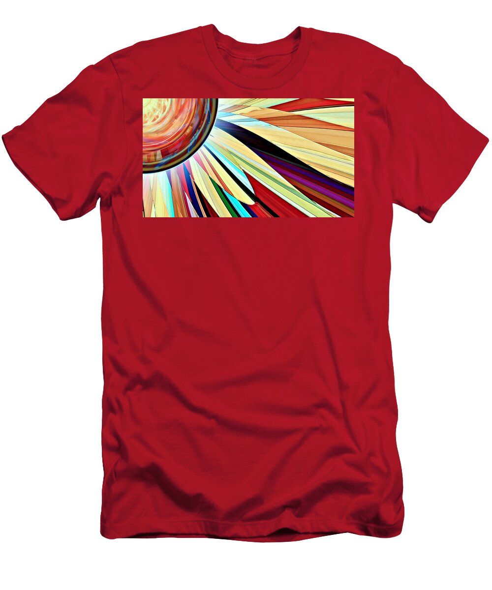 Sun T-Shirt featuring the digital art Candle Power 5 by David Manlove