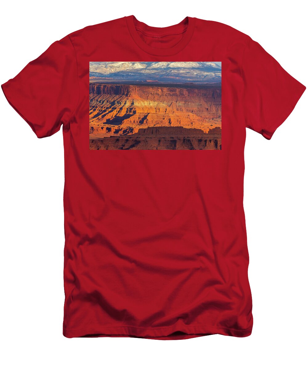 Landscape T-Shirt featuring the photograph Canyon and La Sal Mountains by Marc Crumpler