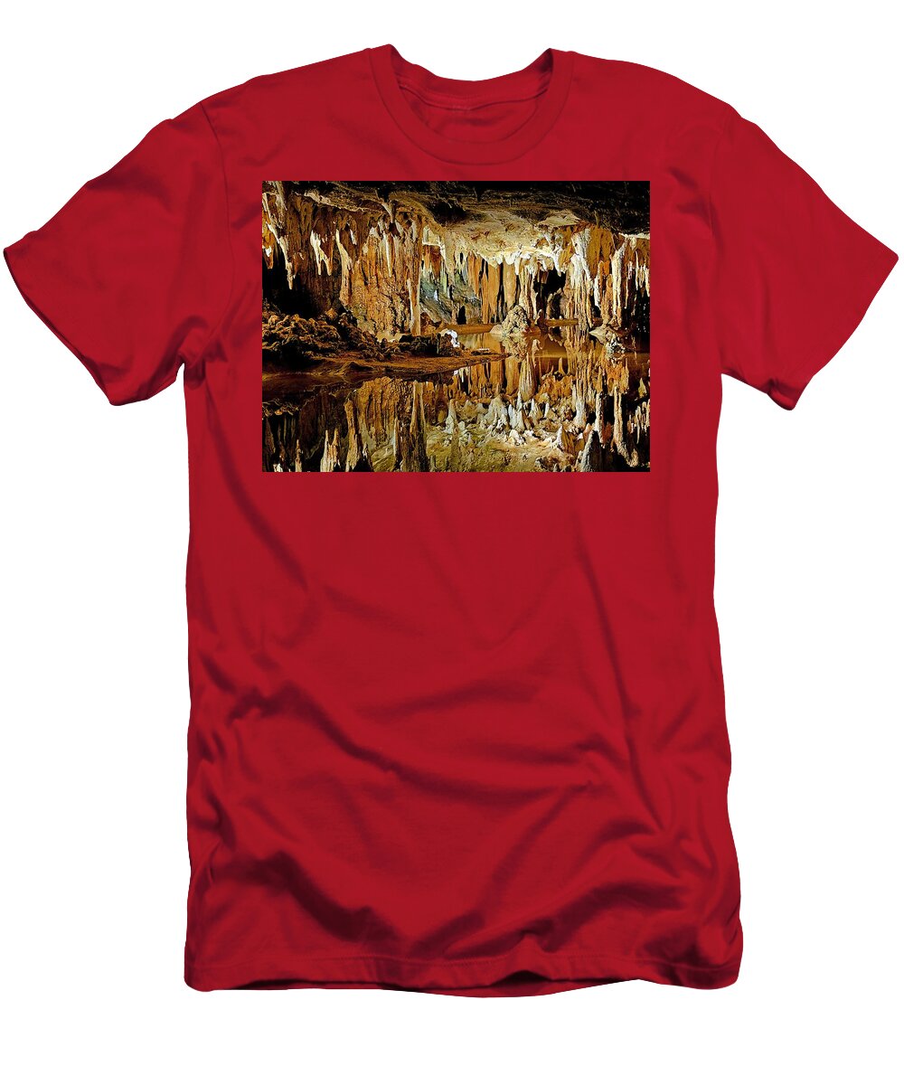 Caverns T-Shirt featuring the photograph Caverns of Colorful Shapes by Roberta Byram