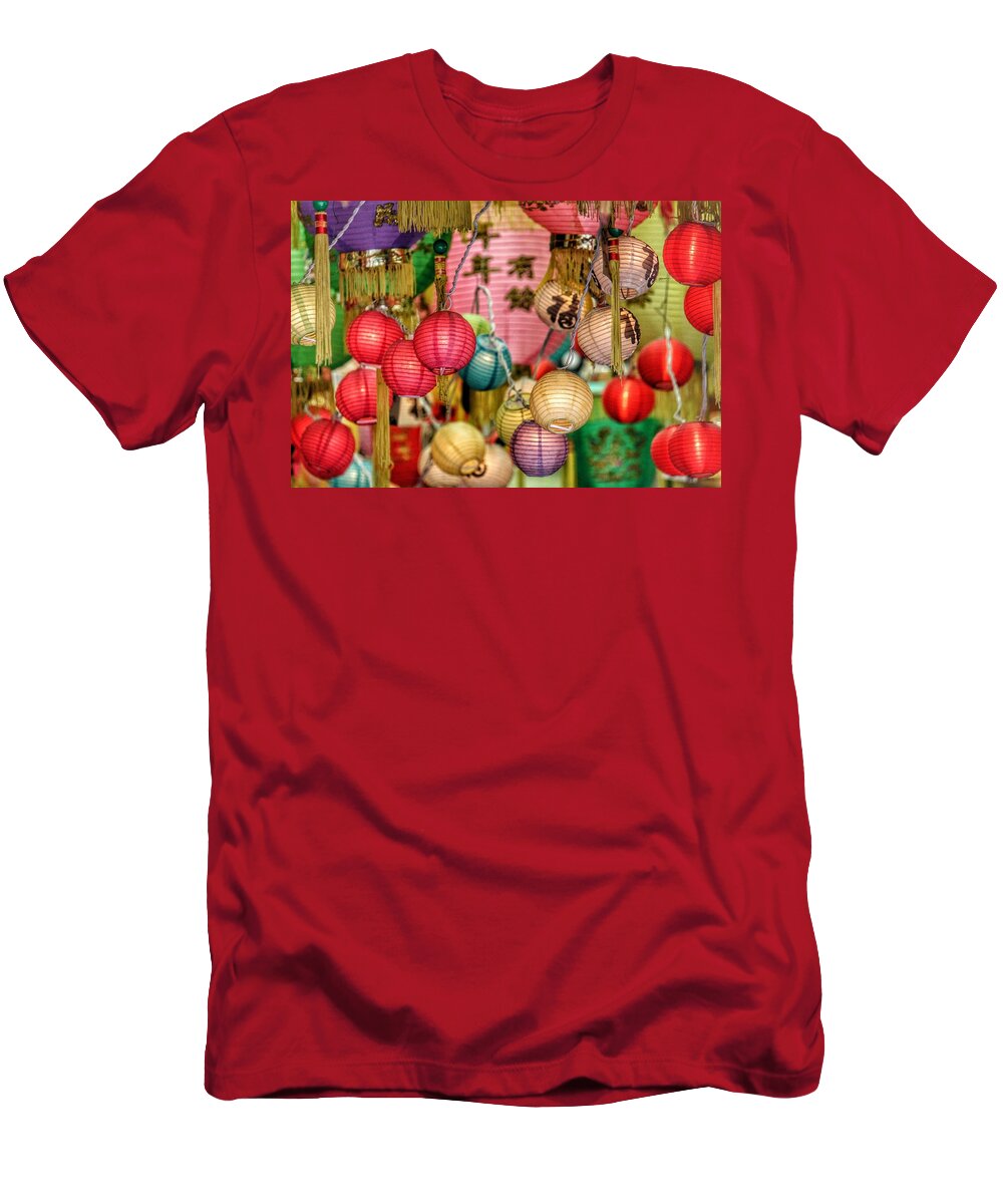 Chinese New Year T-Shirt featuring the photograph Chinese Lanterns by Bobby Villapando