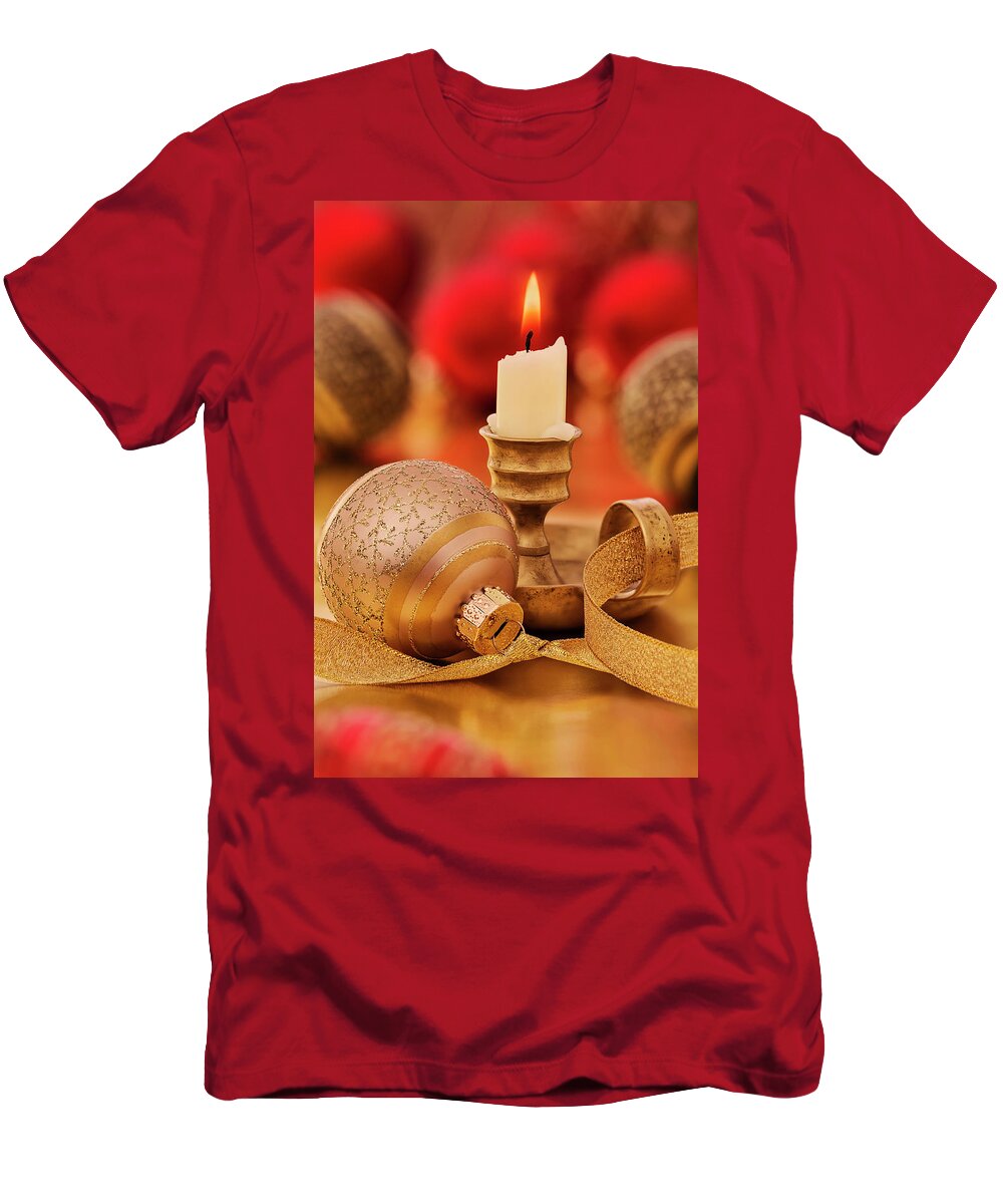 Christmas T-Shirt featuring the photograph Christmas Glow by John Rogers
