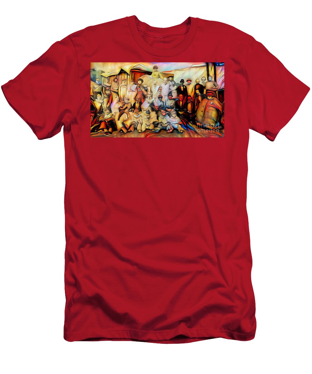 Wingsdomain T-Shirt featuring the photograph Circus Clowns And Other Oddities 20200424 by Wingsdomain Art and Photography
