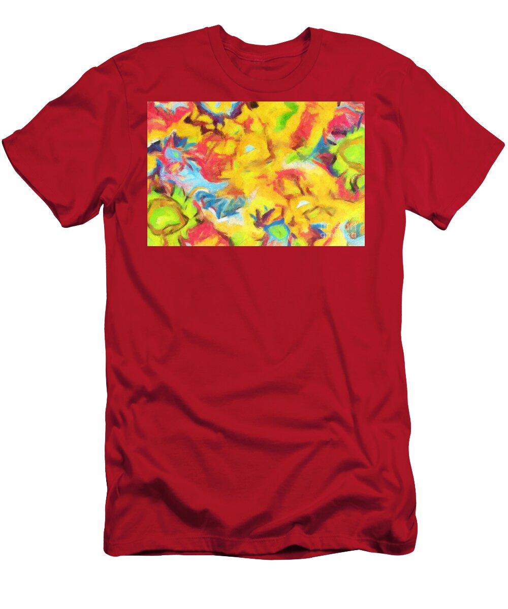 Complex T-Shirt featuring the painting Colors over Colors 2 by Stefano Senise