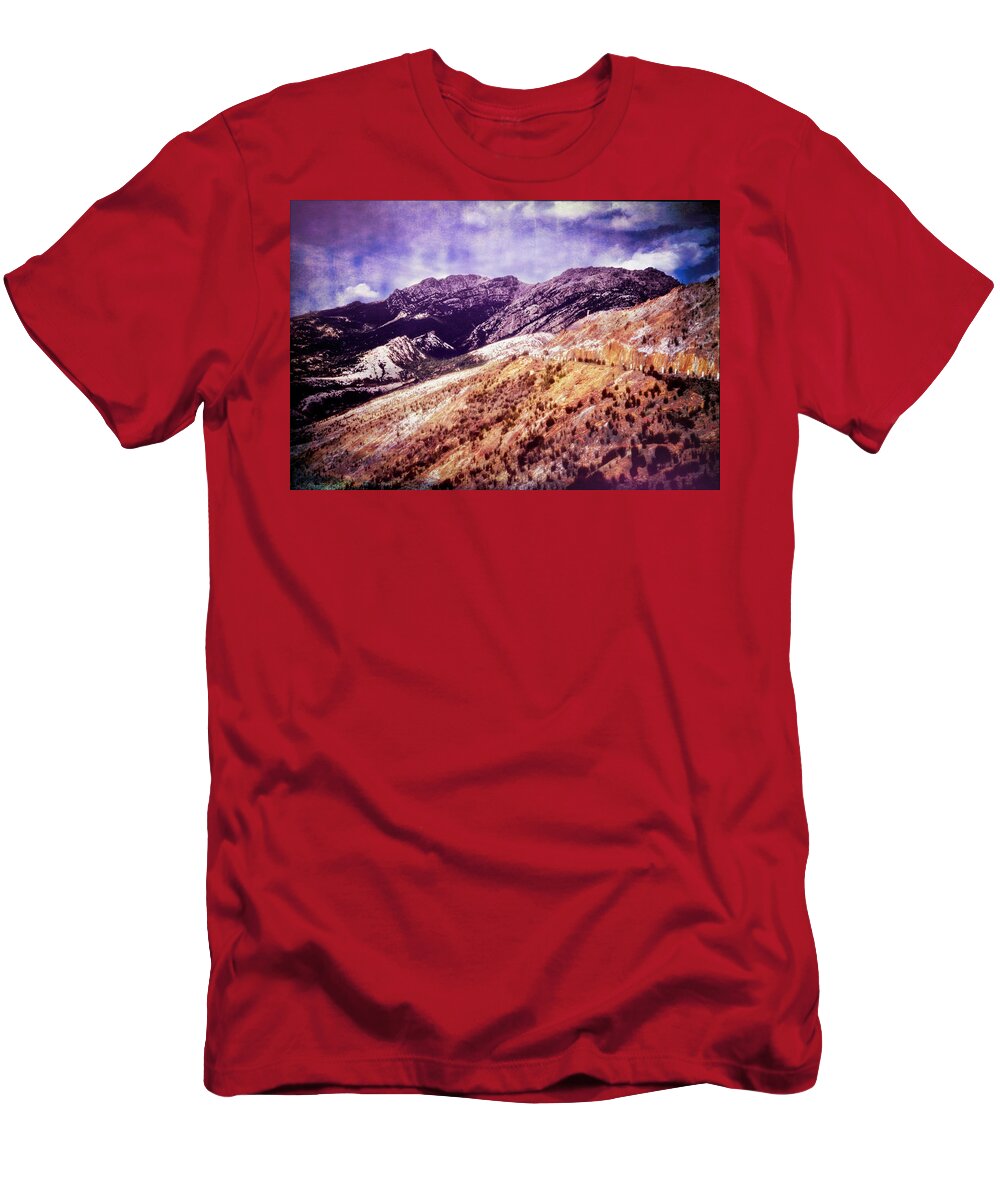 Queenstown T-Shirt featuring the photograph Copper Hills by Frank Lee