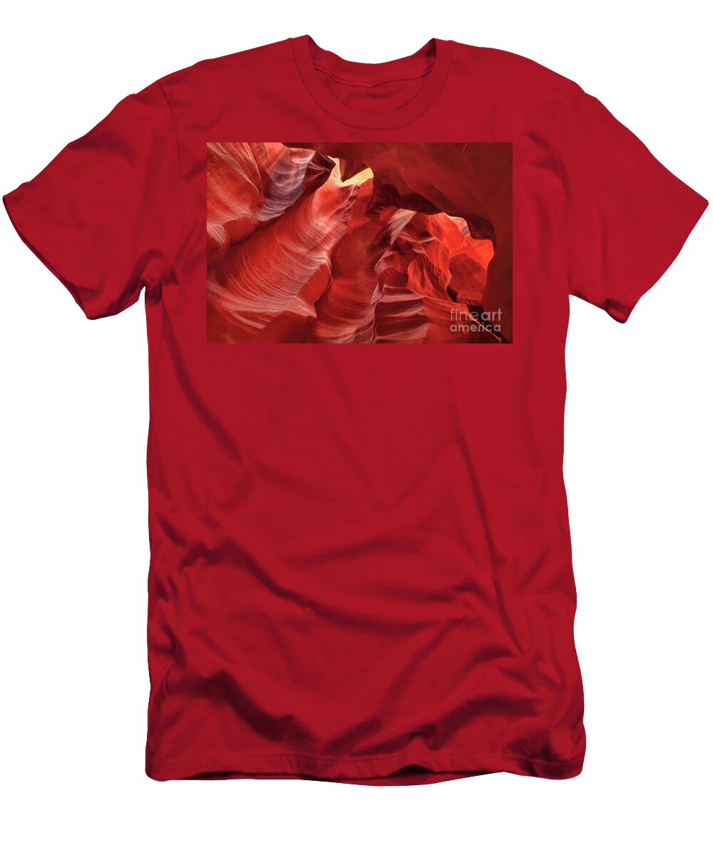 Dave Welling T-Shirt featuring the photograph Corkscrew Or Upper Antelope Slot Canyon Arizon by Dave Welling