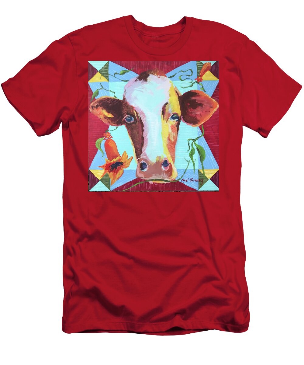 Virginia Creeper T-Shirt featuring the painting Cow Itch Vine by Carol Berning
