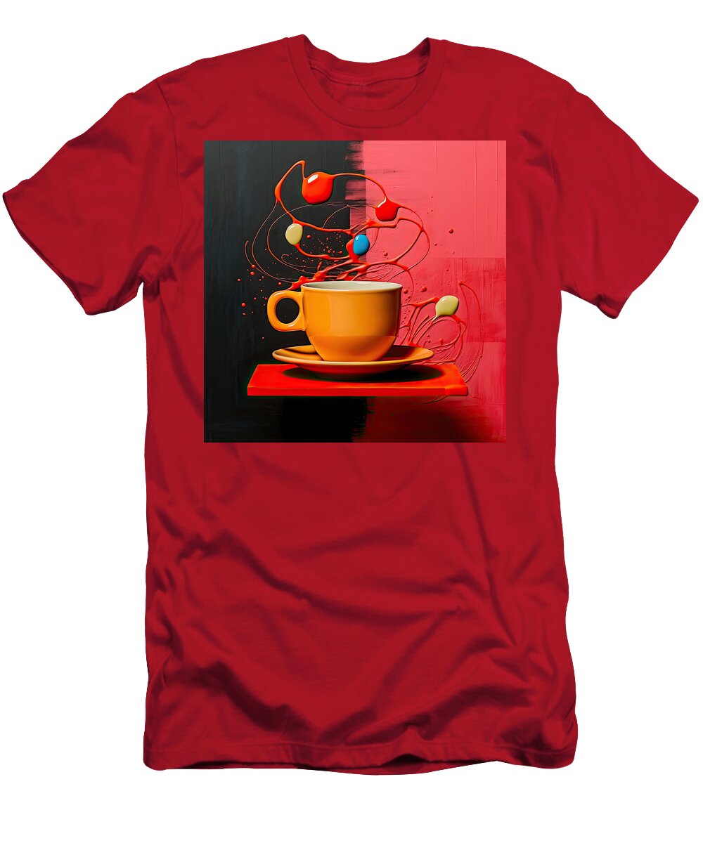 Coffee T-Shirt featuring the digital art Cup O' Coffee by Lourry Legarde
