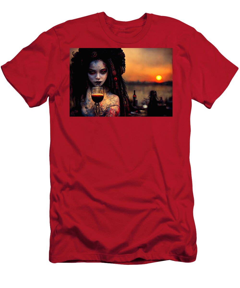 Dark Poetry T-Shirt featuring the digital art Dark Poetry #1 by Craig Boehman