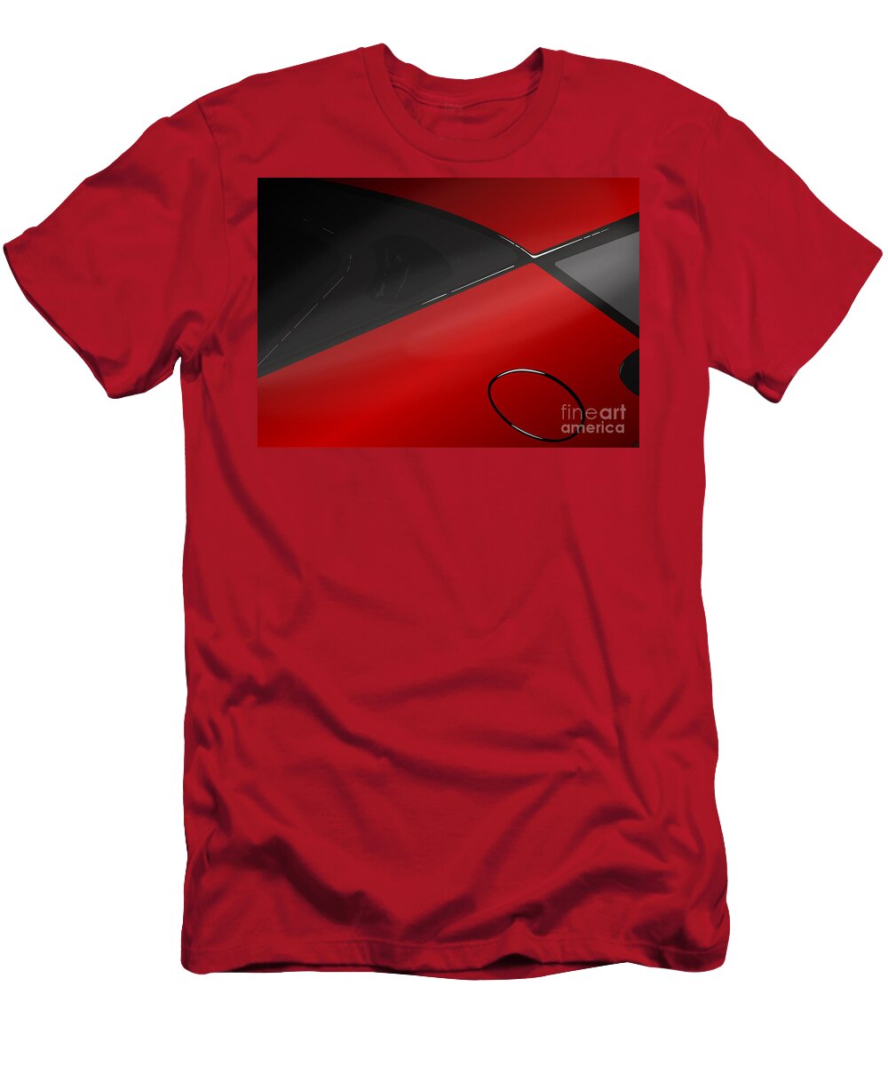Sports Car T-Shirt featuring the digital art Evora X Design Great British Sports Cars - Red by Moospeed Art