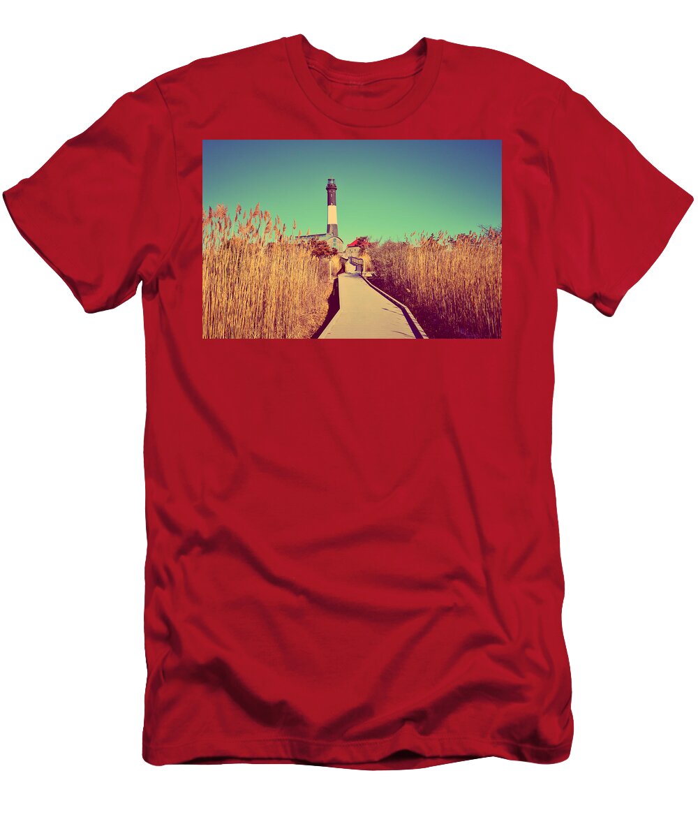 Fire Island T-Shirt featuring the photograph Fire Island Lighthouse by Stacie Siemsen