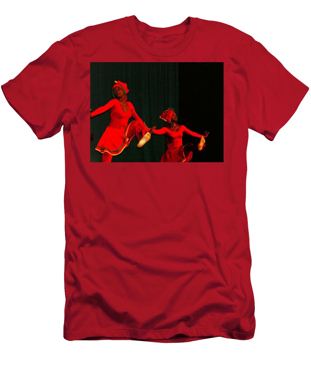 Tivoli Dance Troop T-Shirt featuring the photograph Fire Walkers by Trevor A Smith