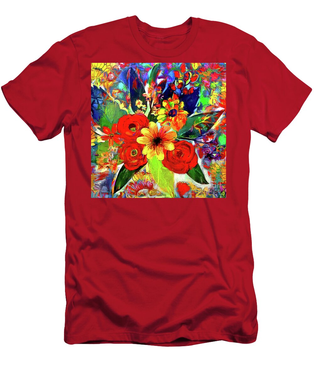 Floral T-Shirt featuring the photograph Floral Splash by Jack Torcello