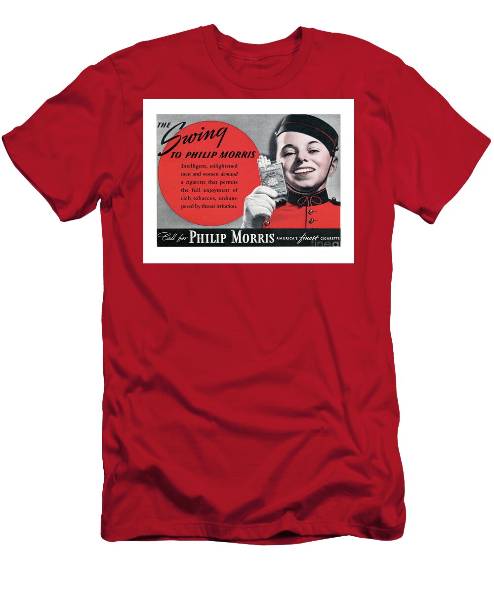 The Swing To Philip Morris T-Shirt featuring the photograph For Intelligent, Enlightened Men And Women by Ron Long