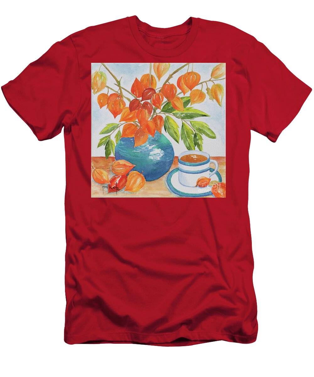 Impressionism T-Shirt featuring the painting Glowing Chinese Lanterns by Pat Katz