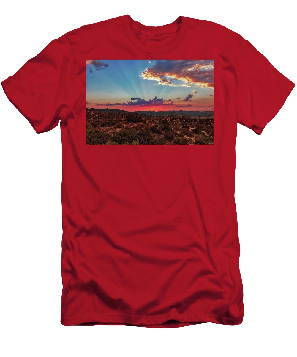 American Southwest T-Shirt featuring the photograph Good Evening Arizona by Rick Furmanek