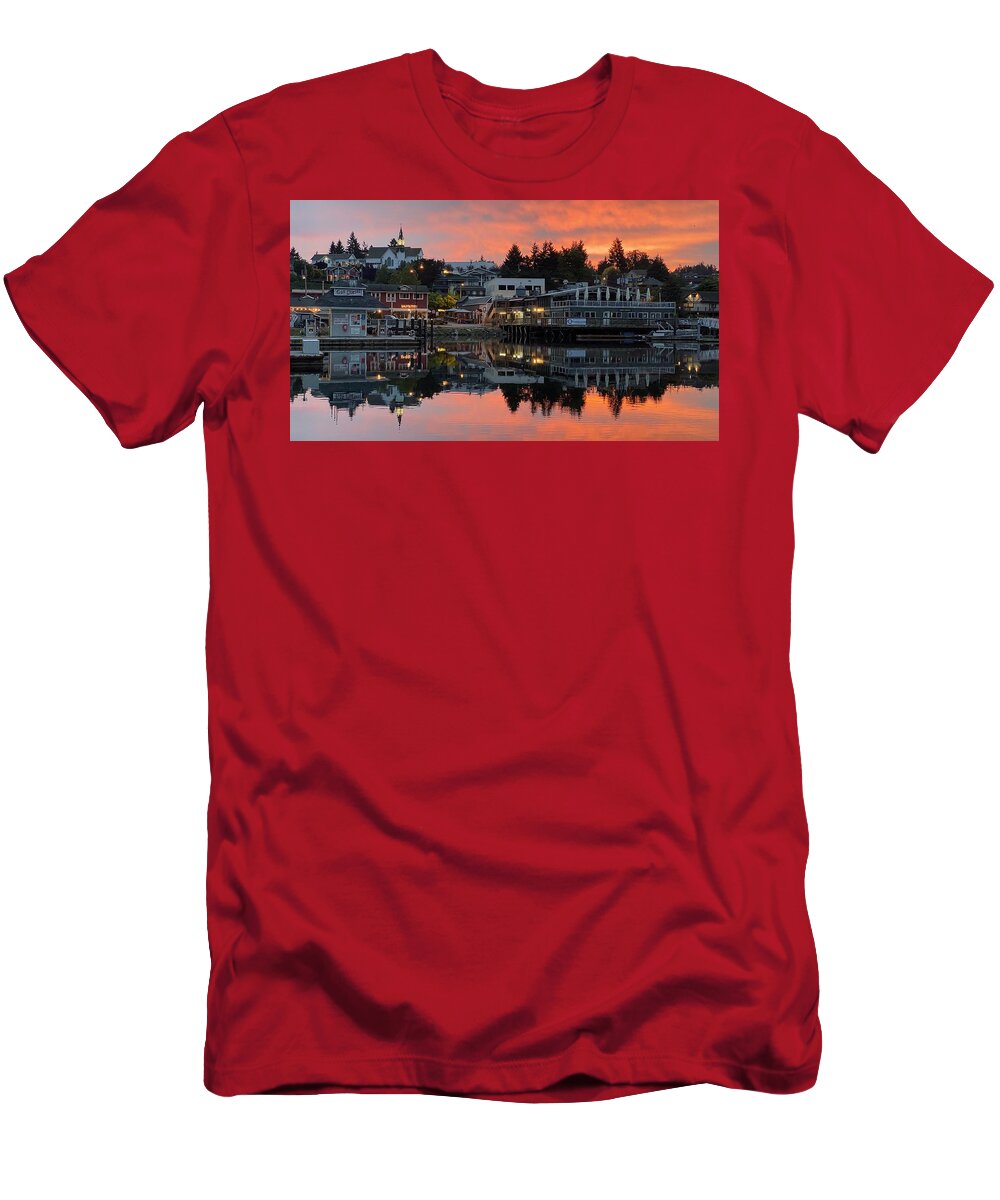 Sunrise T-Shirt featuring the photograph Good Morning Poulsbo by Jerry Abbott