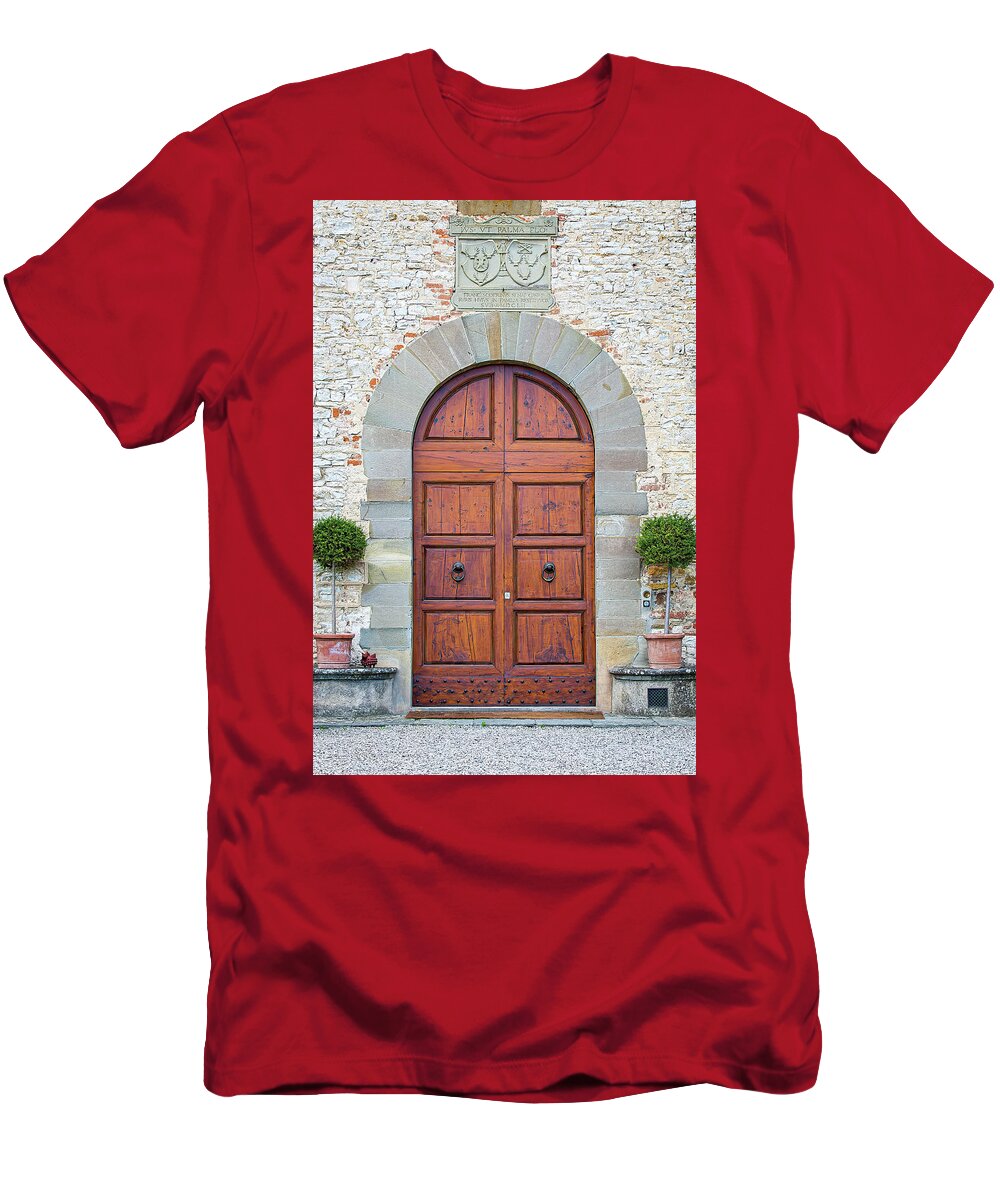 Italy Photography T-Shirt featuring the photograph Grand Door by Marla Brown
