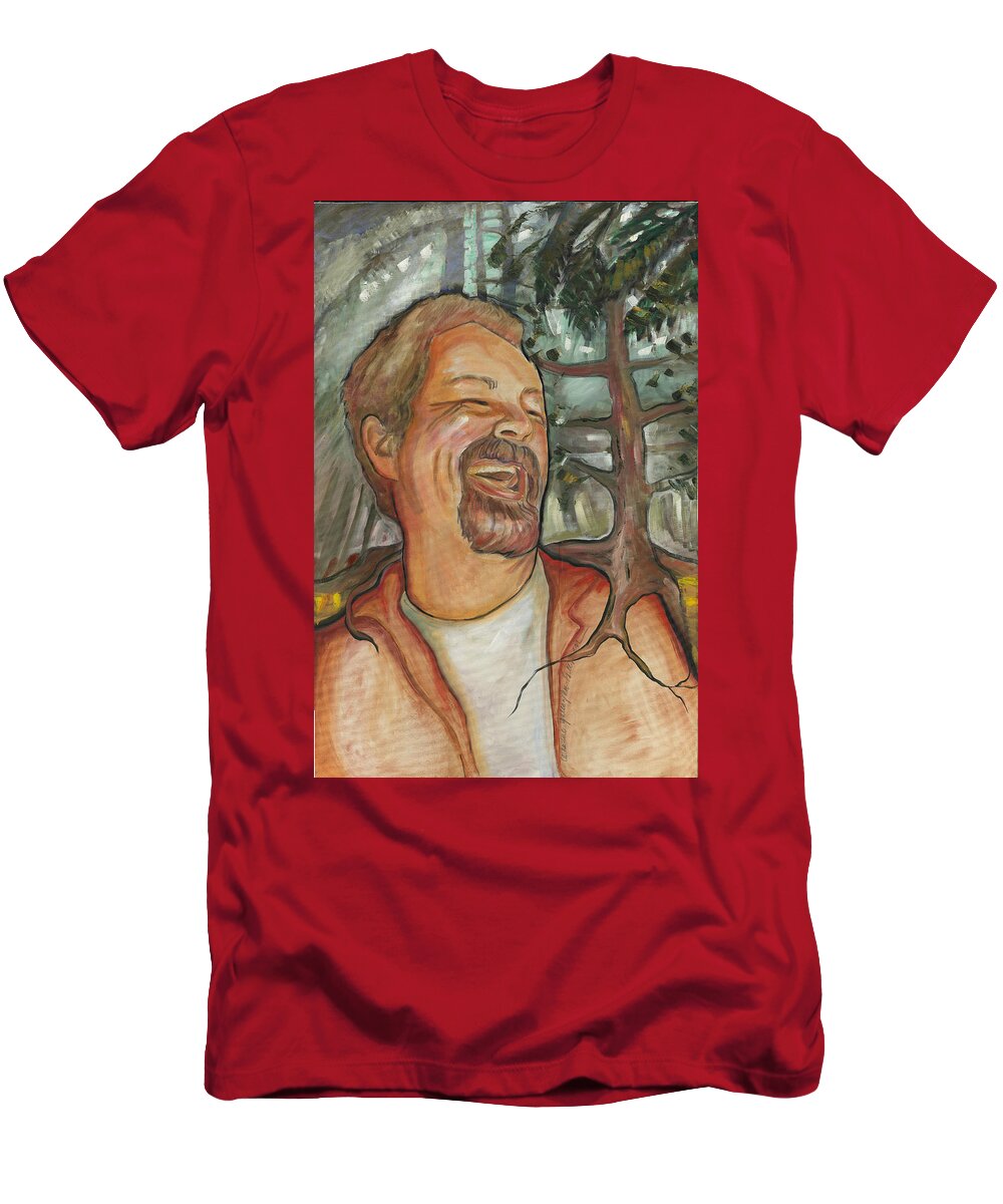Portraits T-Shirt featuring the painting His Roots Go Deep by Catharine Gallagher