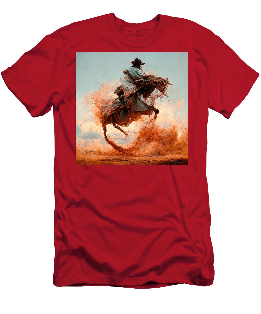 Horse T-Shirt featuring the digital art Horses #11 by Craig Boehman
