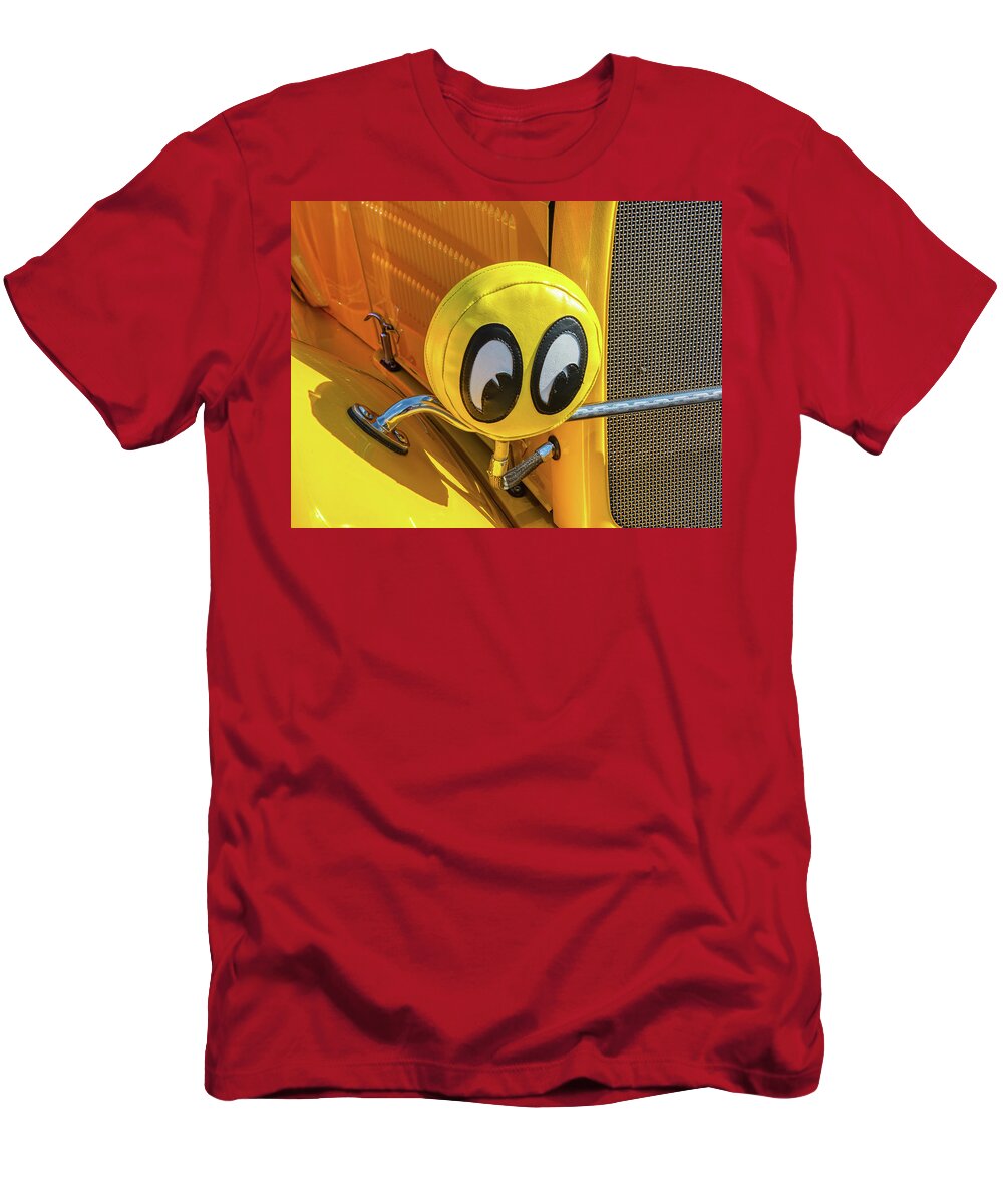 Antique T-Shirt featuring the photograph Hot Rod Headlight Eyes by Gary Slawsky