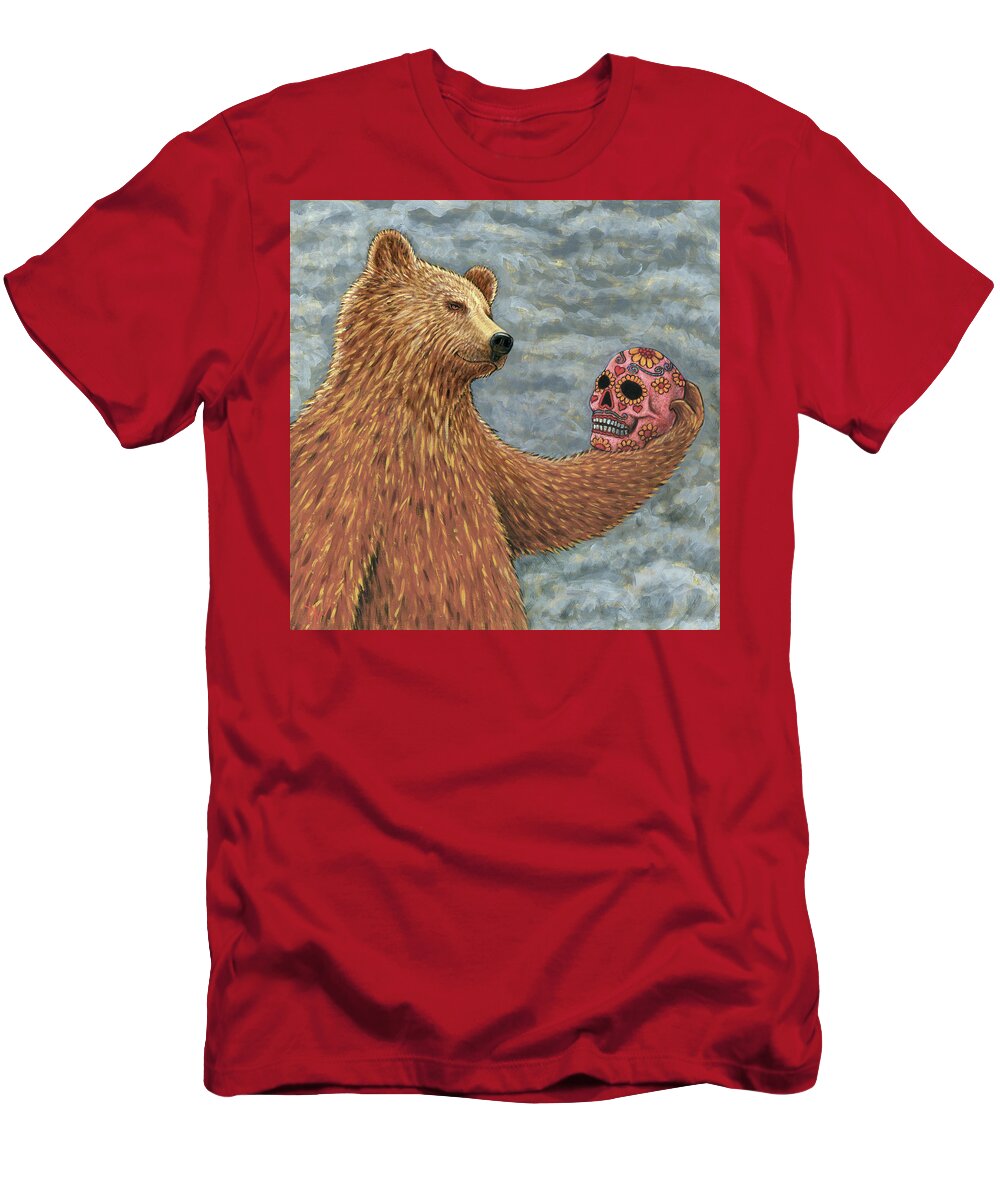 Bear T-Shirt featuring the painting I Knew Him, Horatio by Holly Wood