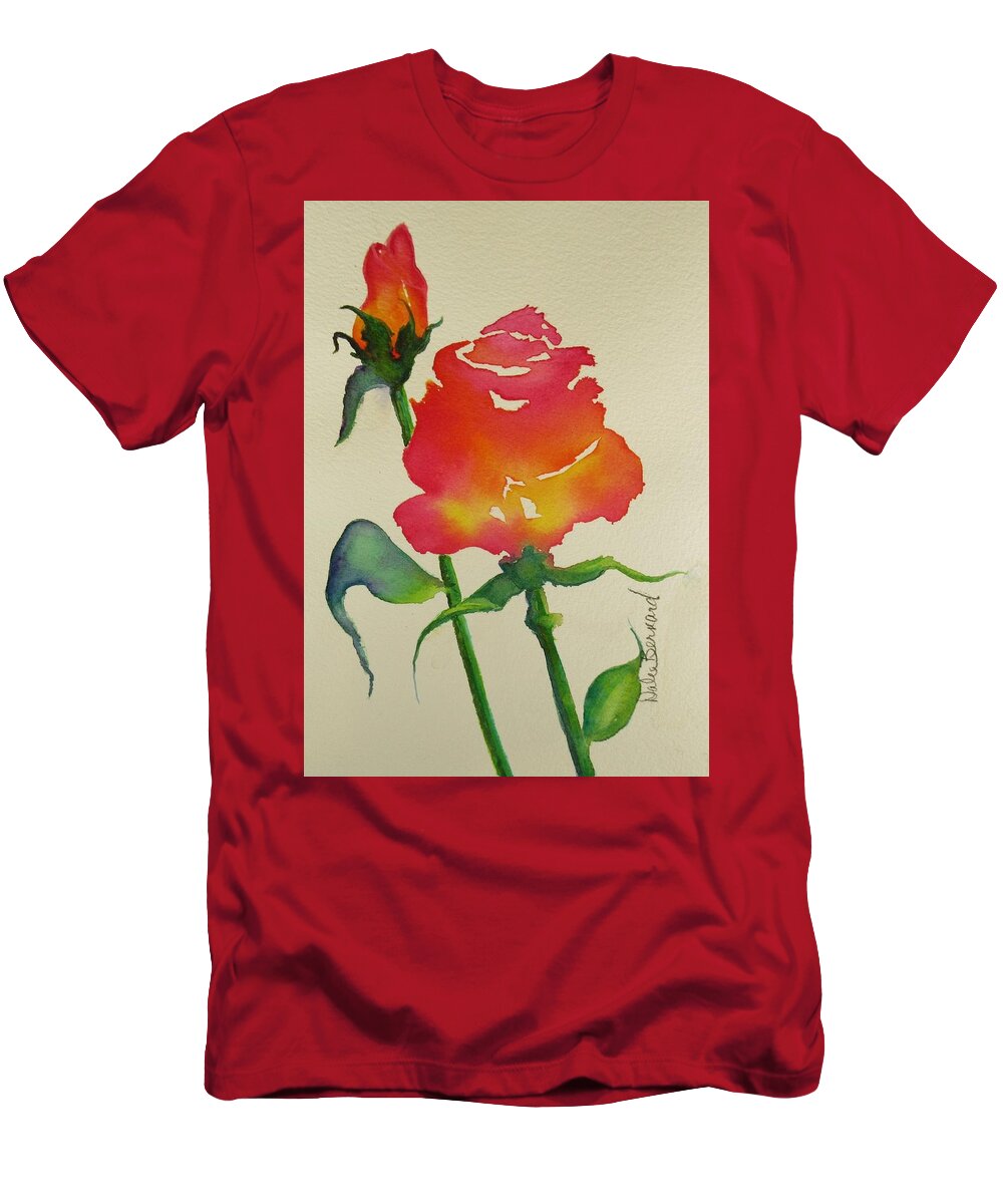 Rose T-Shirt featuring the painting In Their Gentle Presence by Dale Bernard