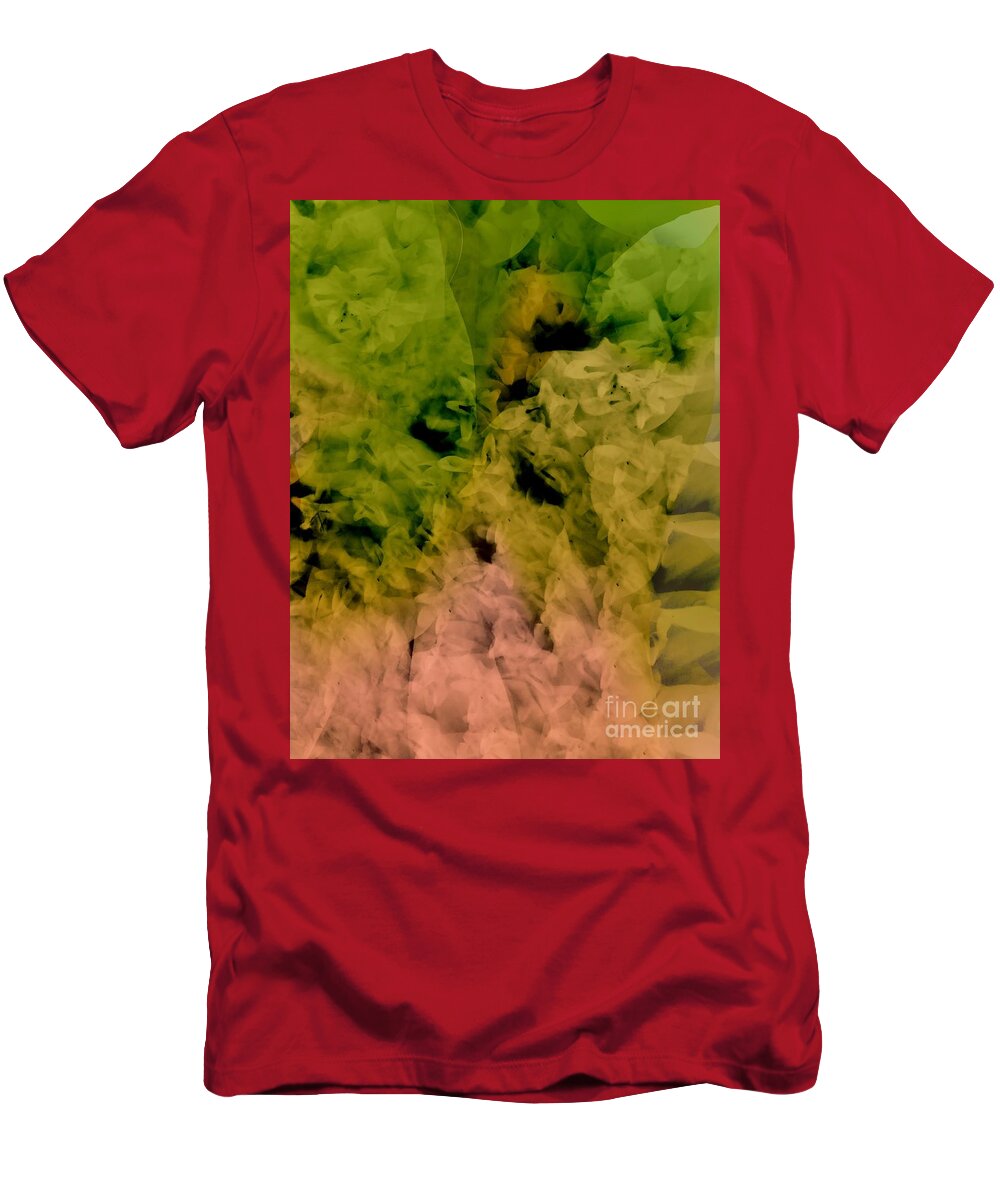 Abstract Art T-Shirt featuring the digital art Inward by Jeremiah Ray