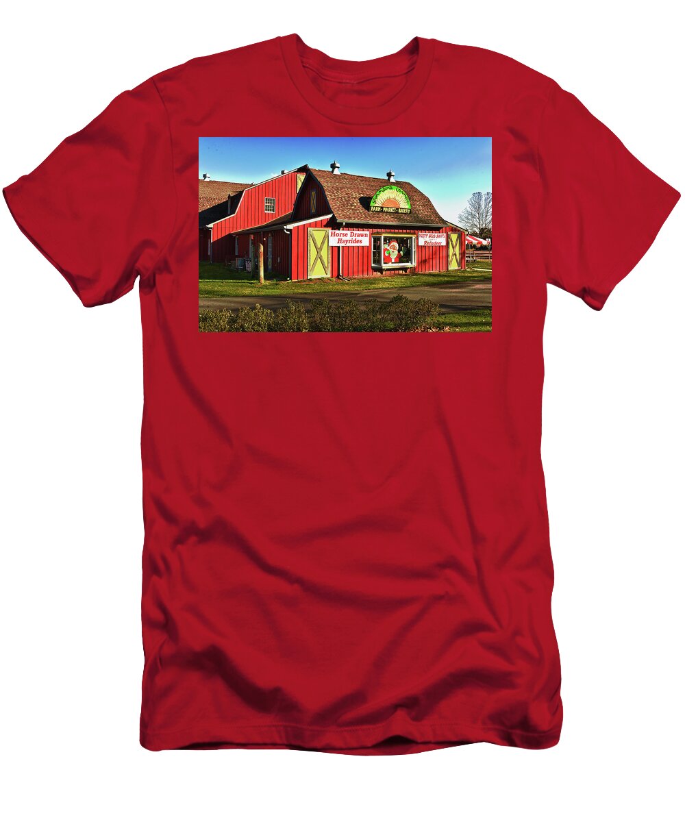 Building T-Shirt featuring the photograph Johnsons Farm by Louis Dallara