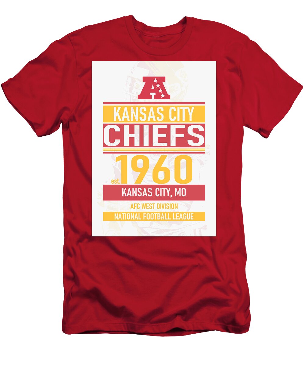 Kansas City Chiefs Shirt Womens Small Red V Neck Short Sleeve