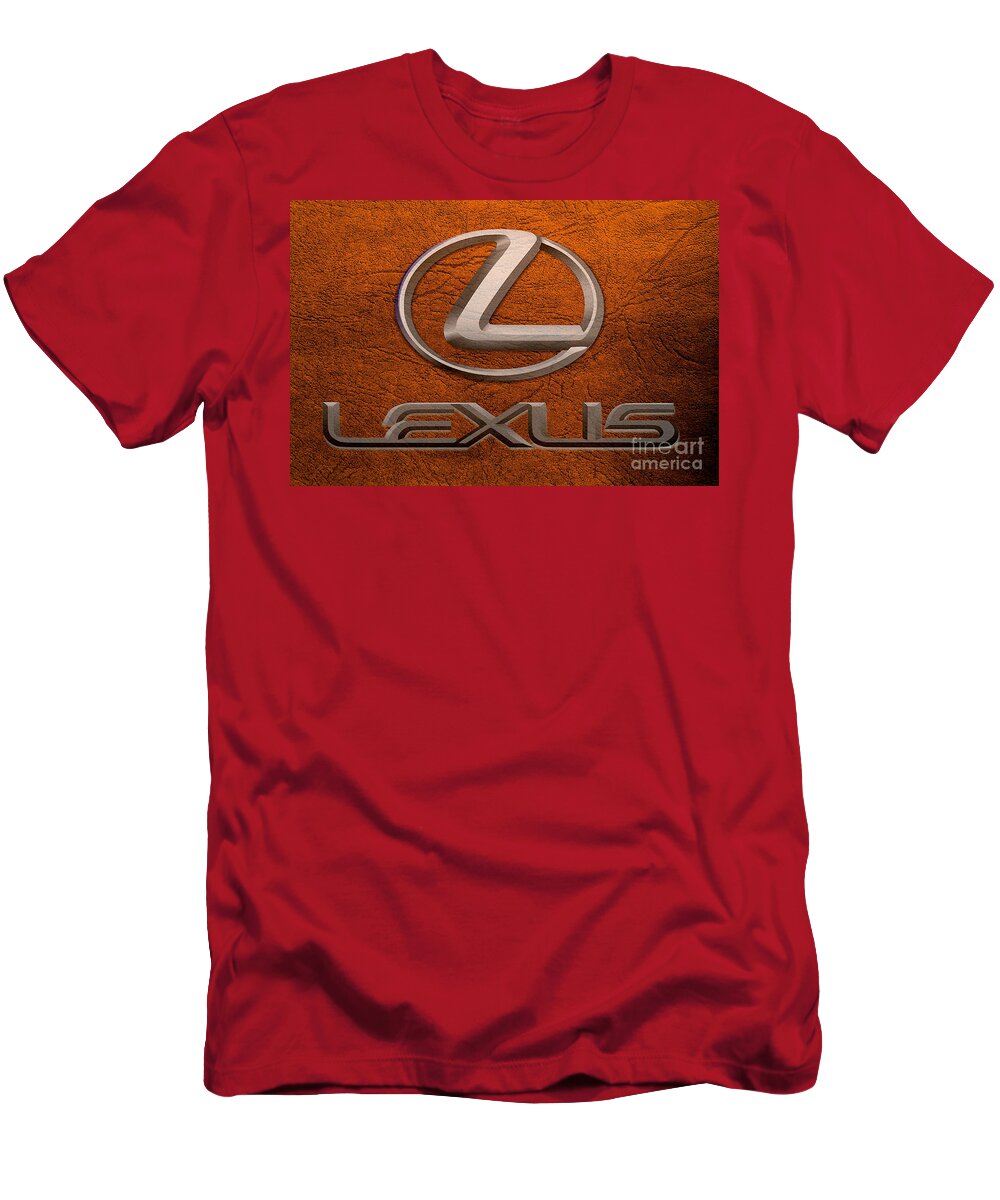 Lexus T-Shirt featuring the digital art Lexus Emblem by Steven Parker