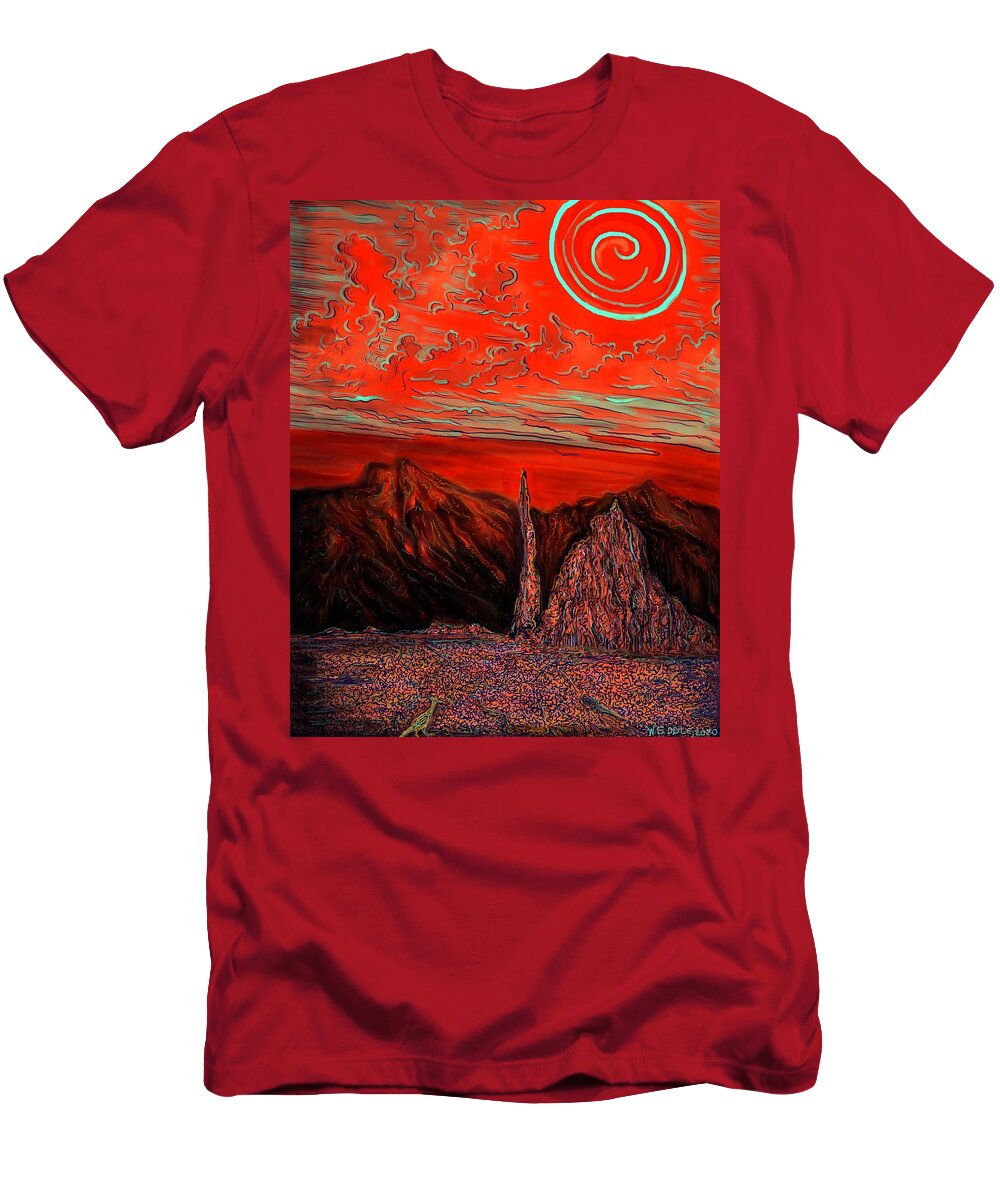 Landscape T-Shirt featuring the digital art Liminal by Angela Weddle