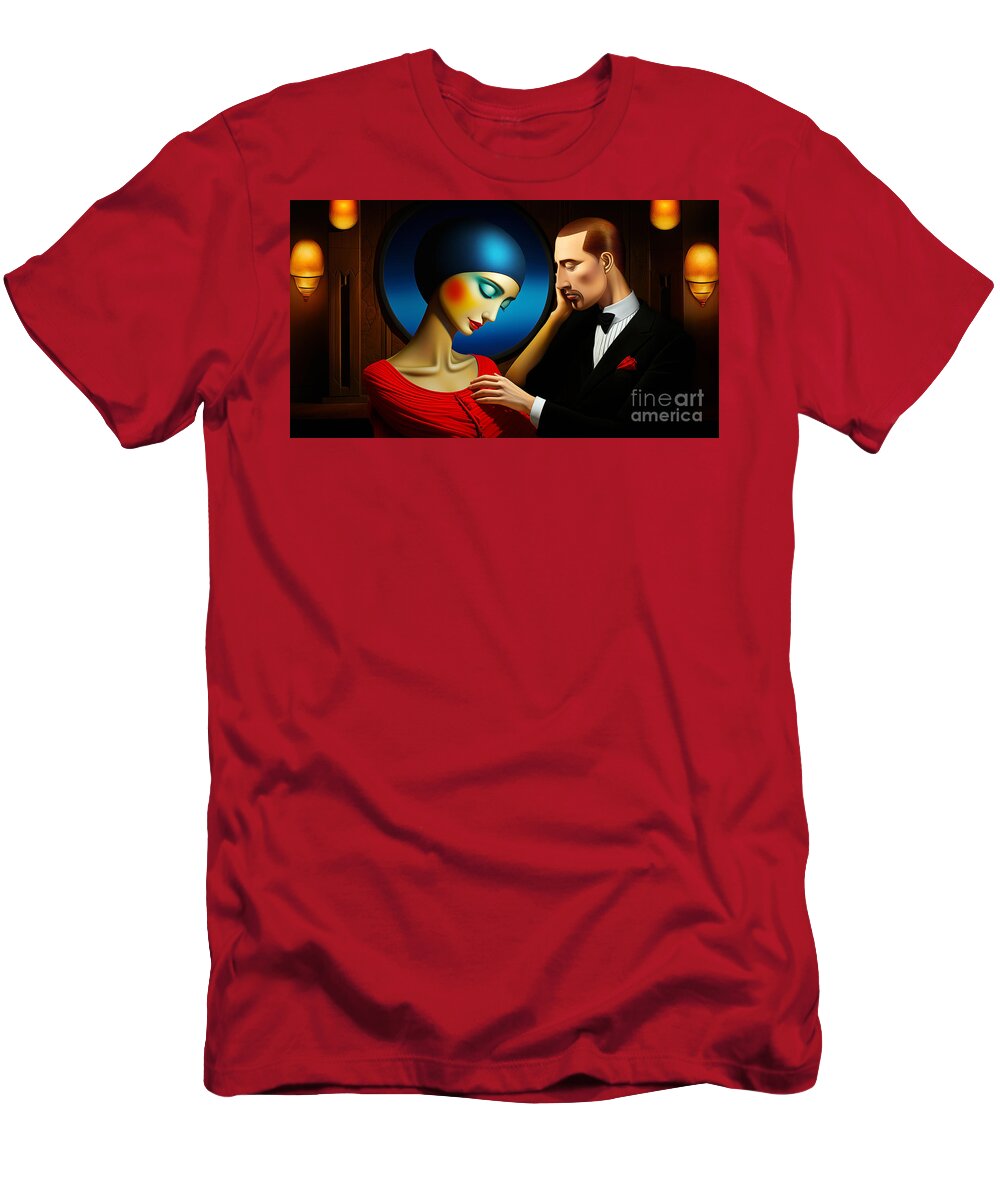 Secret Love T-Shirt featuring the digital art Love by Odon Czintos