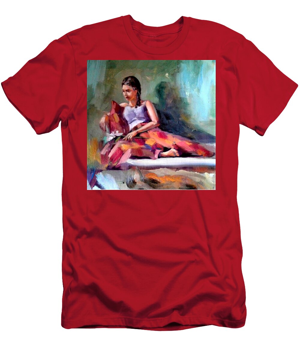 Impressionist T-Shirt featuring the painting MA4-Massoud Ahmed by Massoud Ahmed