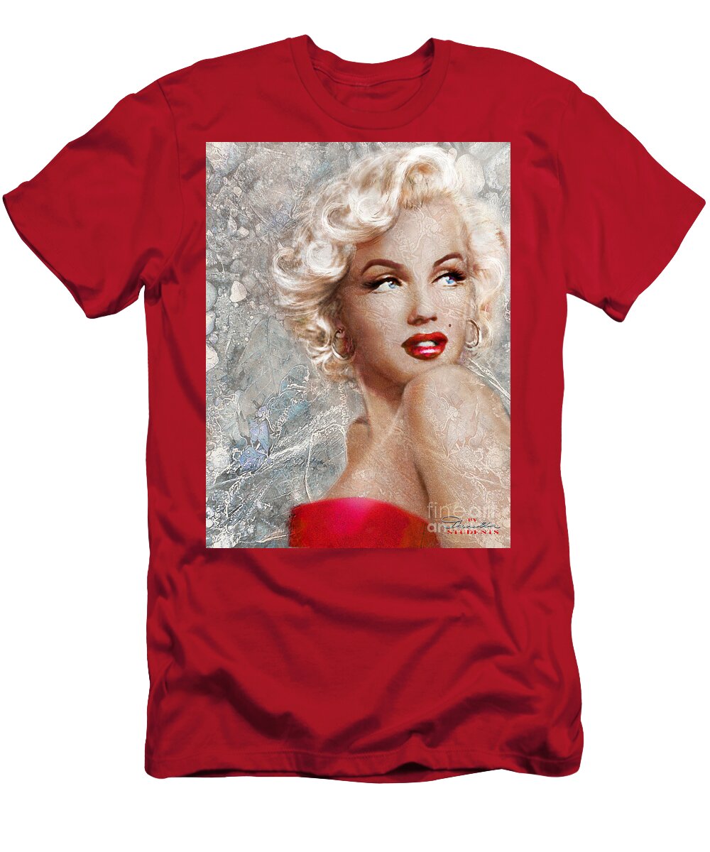 Marilynmonroe T-Shirt featuring the painting Marilyn Danella Ice by Theo Danella